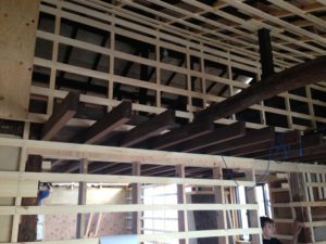 M様邸 2階ロフト骨組み